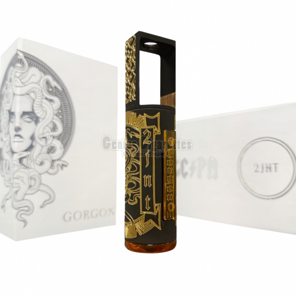 Gorgon Boro Mech Mod  Brass / Black Engraved by SC Philippines x black gold